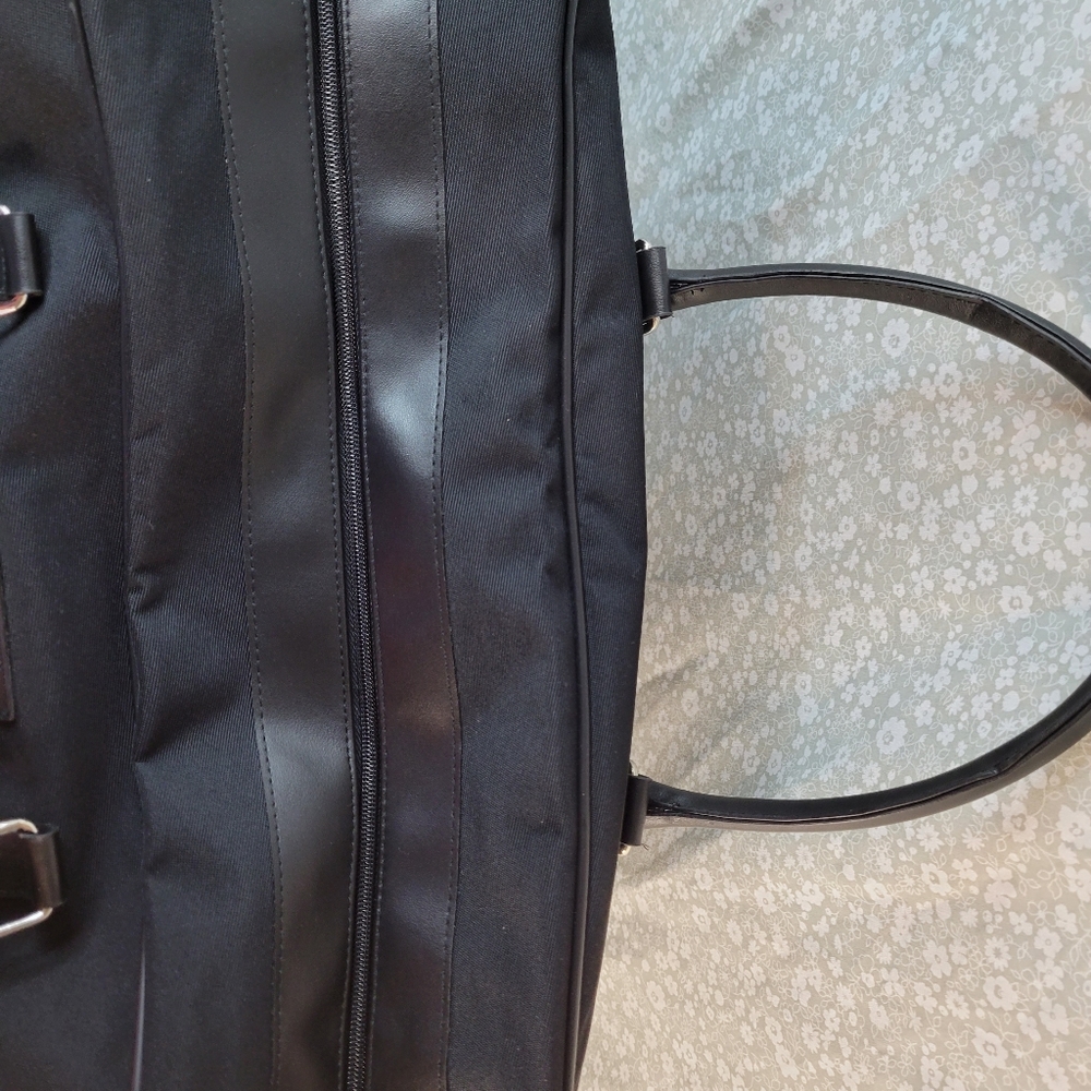 Calvin Klein Black Canvas Travel Bag, Luggage - Picture 6 of 12